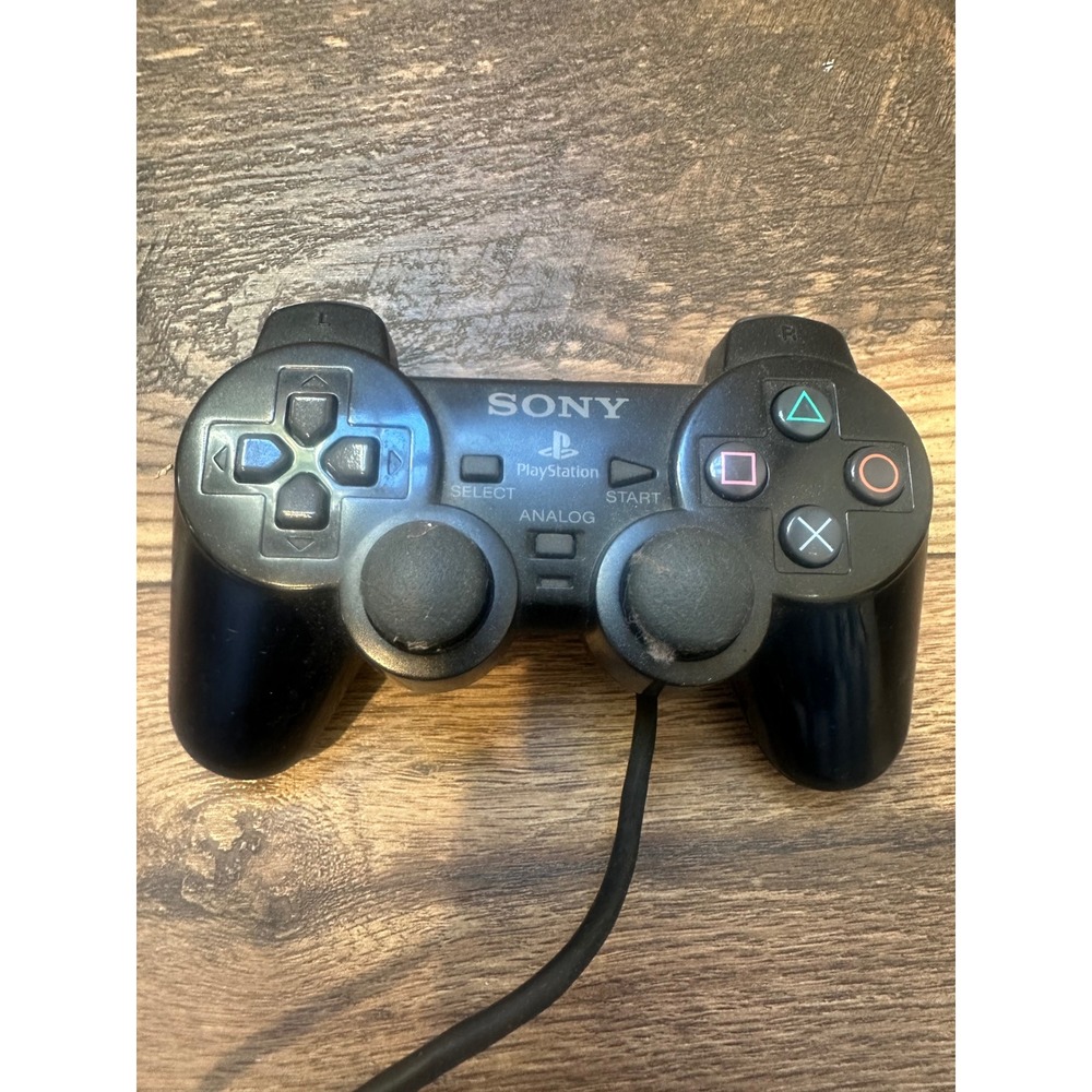Sony PlayStation DualShock 2 Analog Controller Black PS2 Wired Gamepad